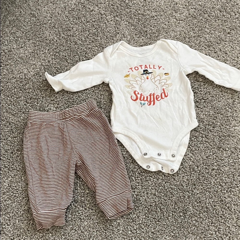 Thanksgiving Baby Onesie Set